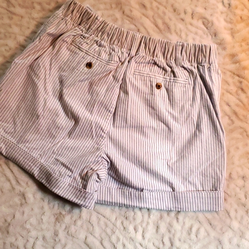 Old Navy White and Blue Strip Shorts - Picture 4 of 5